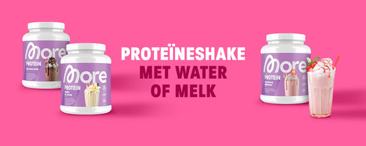 Proteïneshake met water of melk: wat is beter?