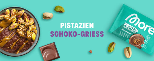 Schoko Pistazien Grießpudding